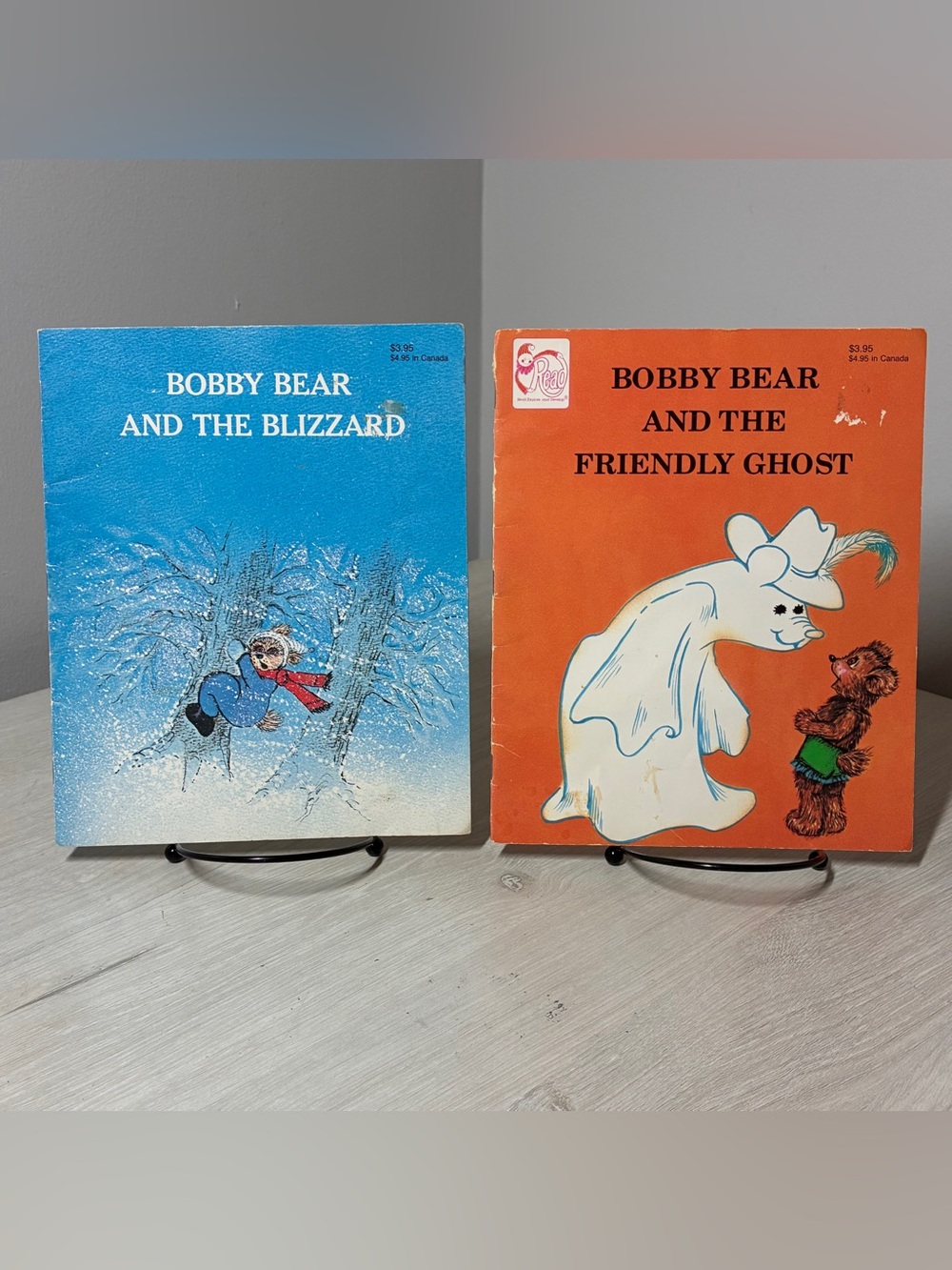 Lot of Two Vintage Bobby Bear Children’s PB Blizzard Friendly Ghost 1986 PSI